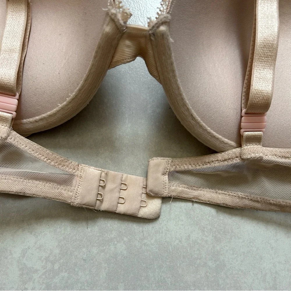 Elegant Lace Underwire Bra - Tan - Picture 7 of 10